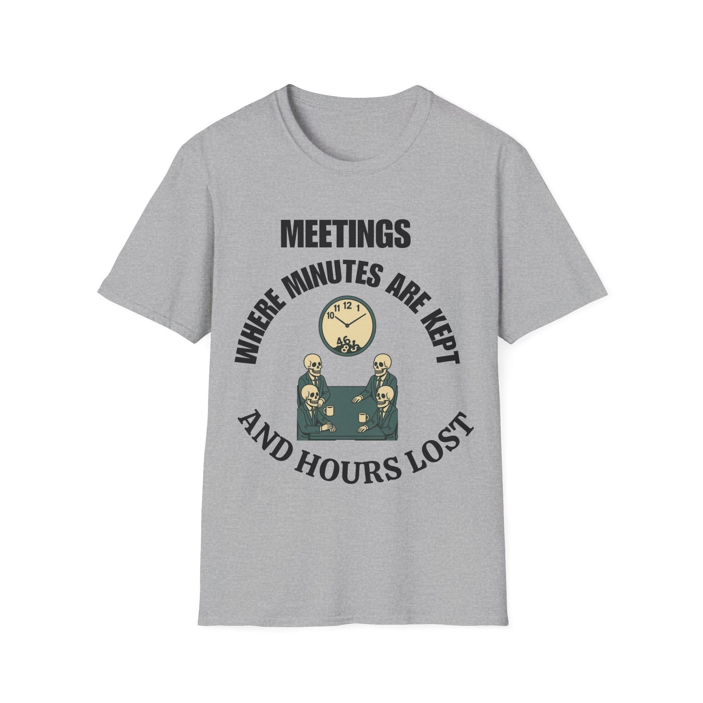 Meetings where minutes are kept and hours lost.
