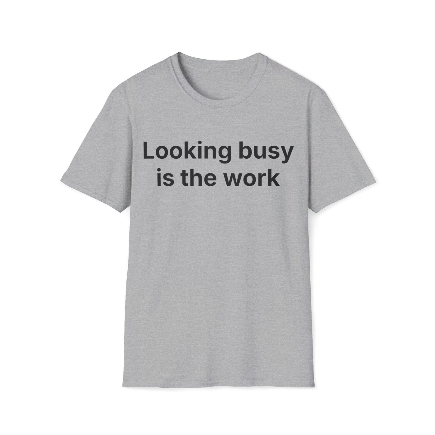 Looking busy is the work.   A calm truth about the office