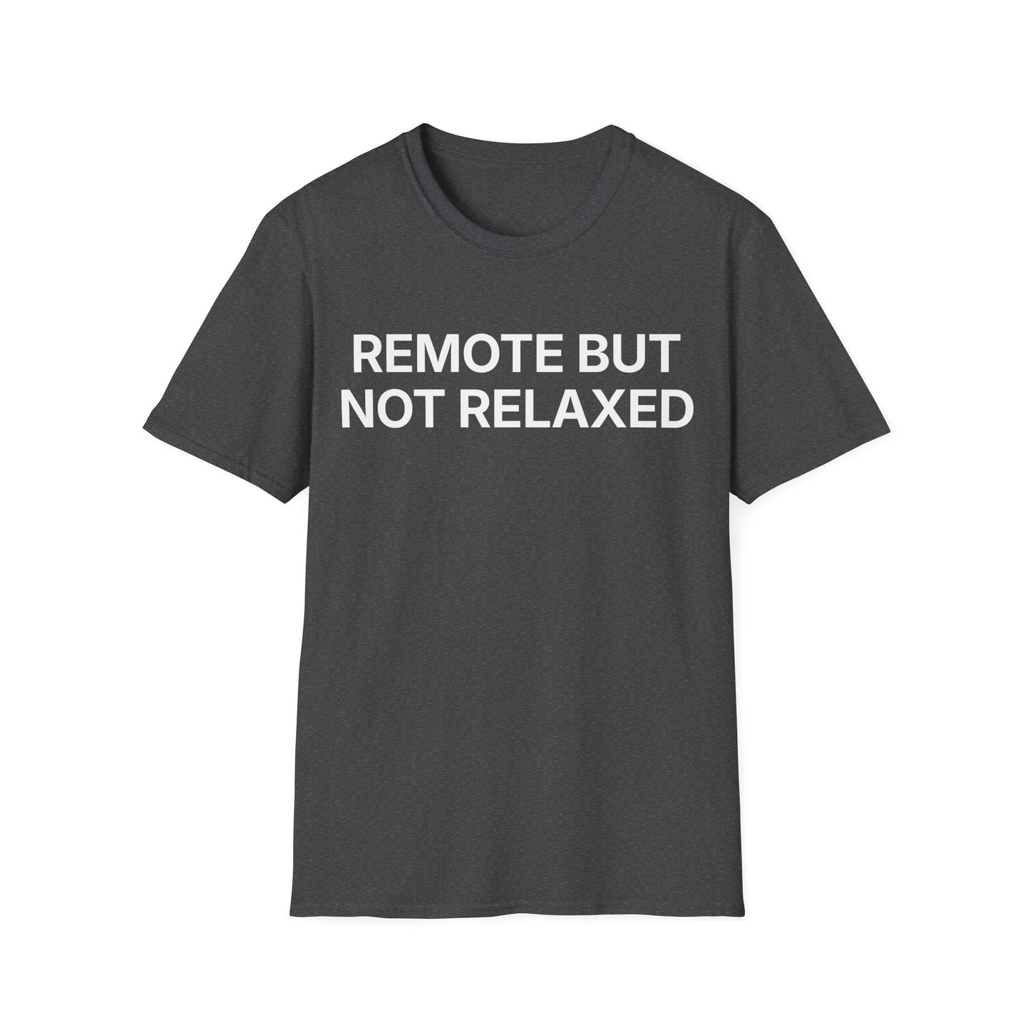 Remote but not relaxed.  Calmly holding it together
