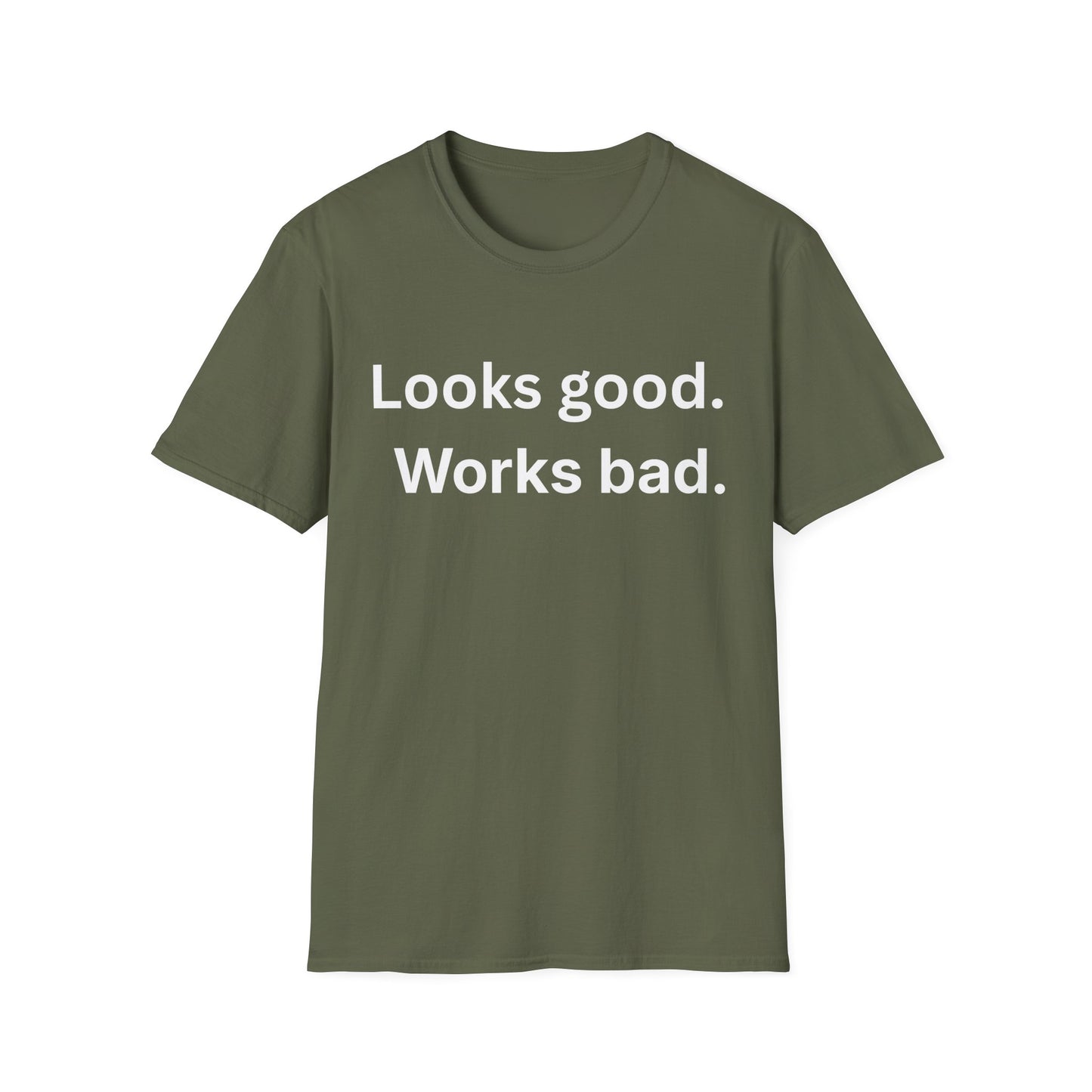 Looks good. Works bad.  Dry office humor for another long week