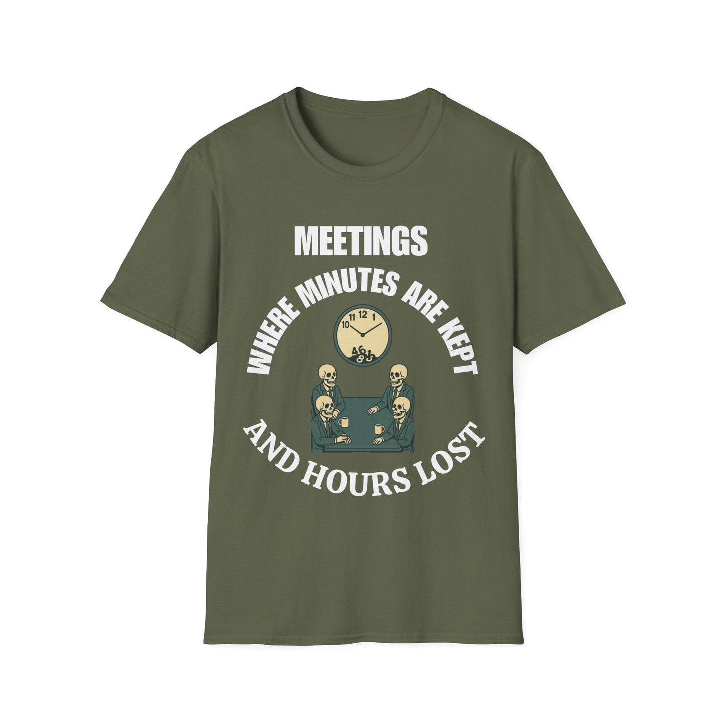 Meetings where minutes are kept and hours lost.