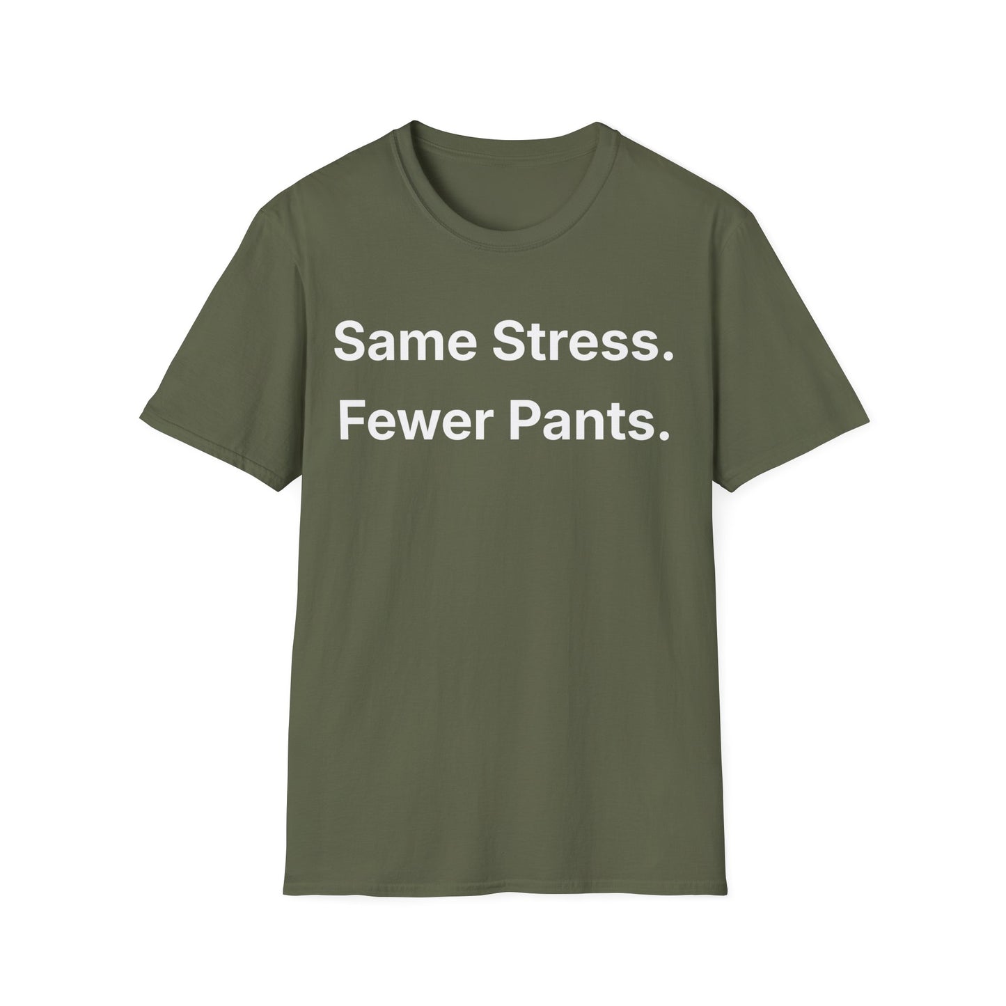 Sport Grey life sarcasm t-shirt reading "Same Stress."