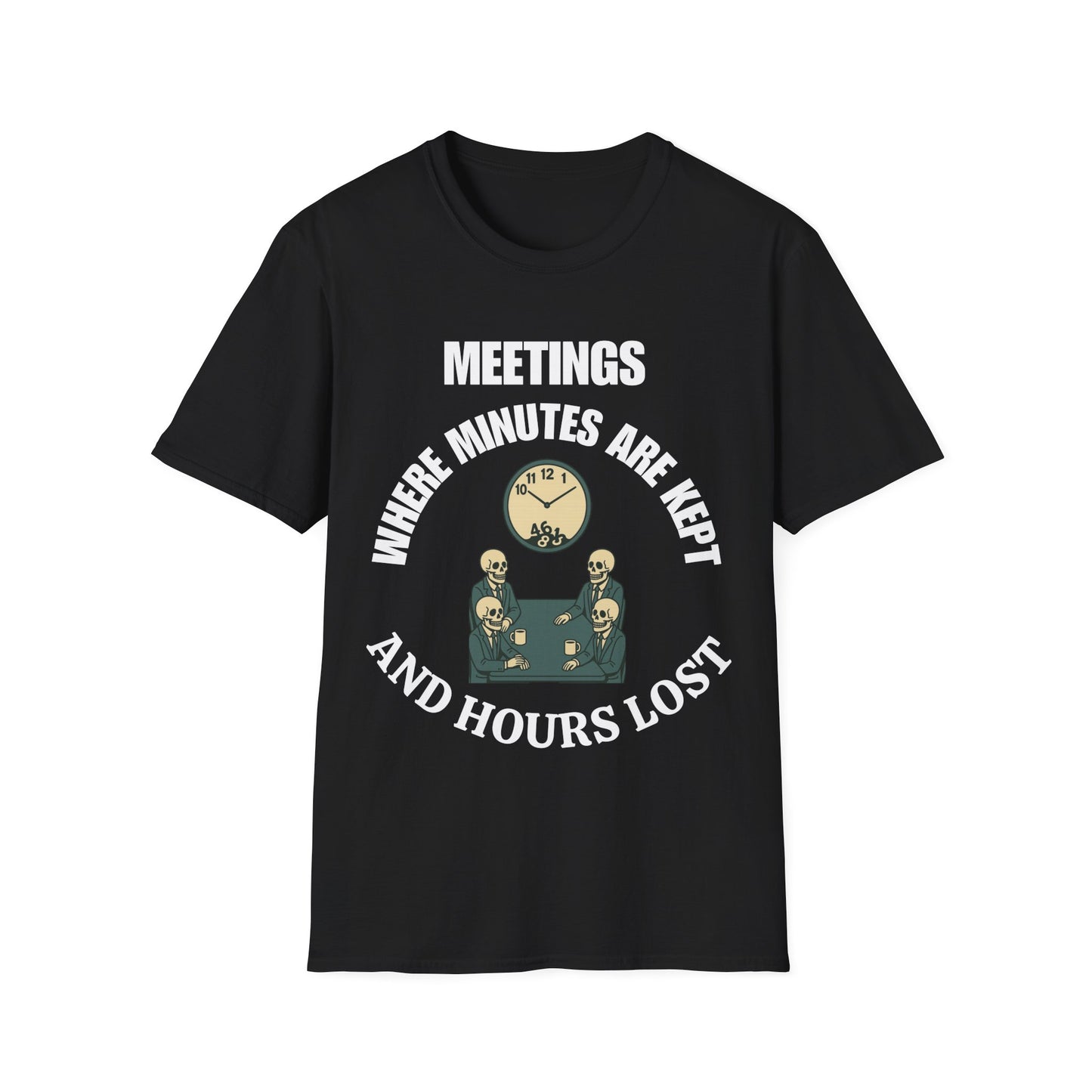 Meetings where minutes are kept and hours lost.