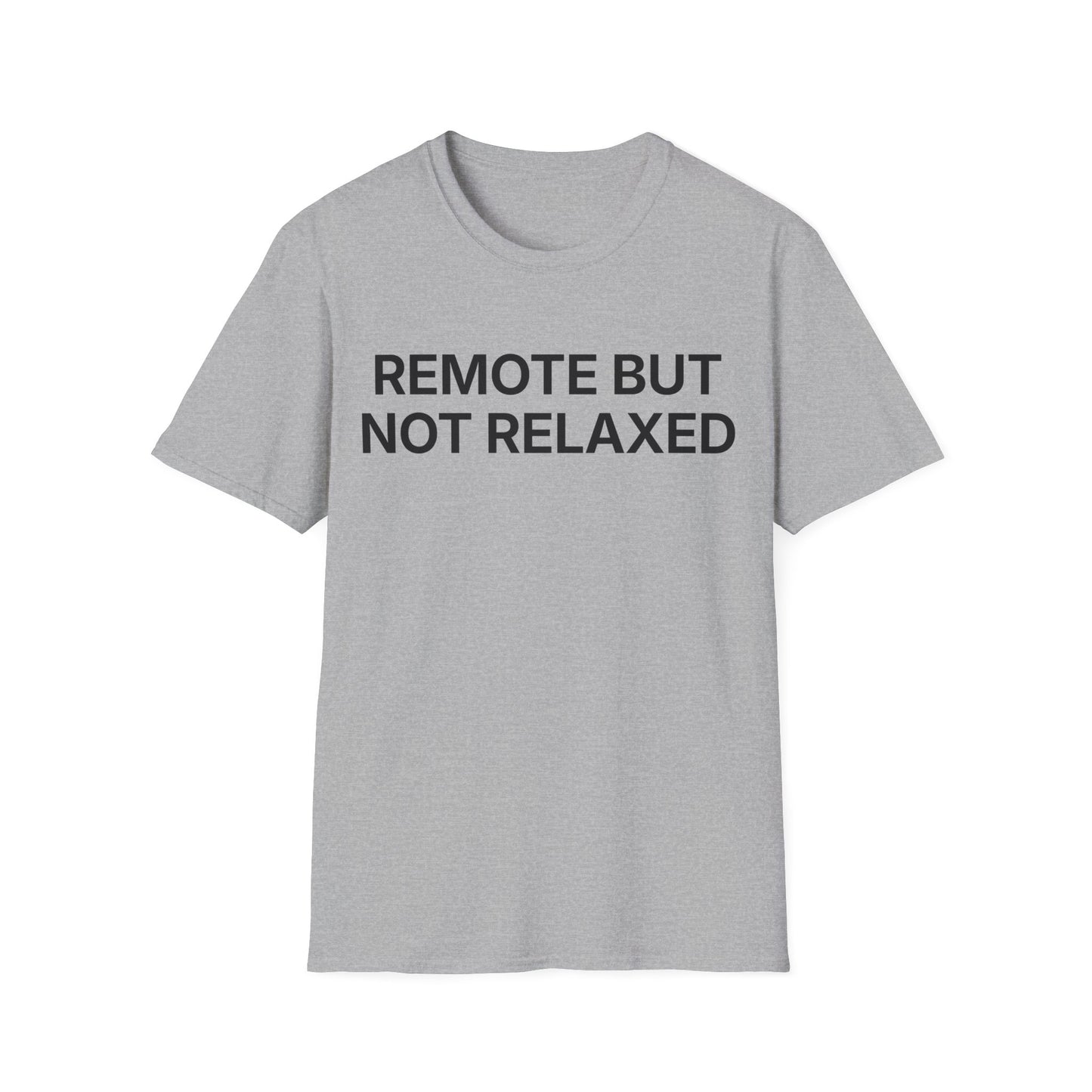 Remote but not relaxed.  Calmly holding it together