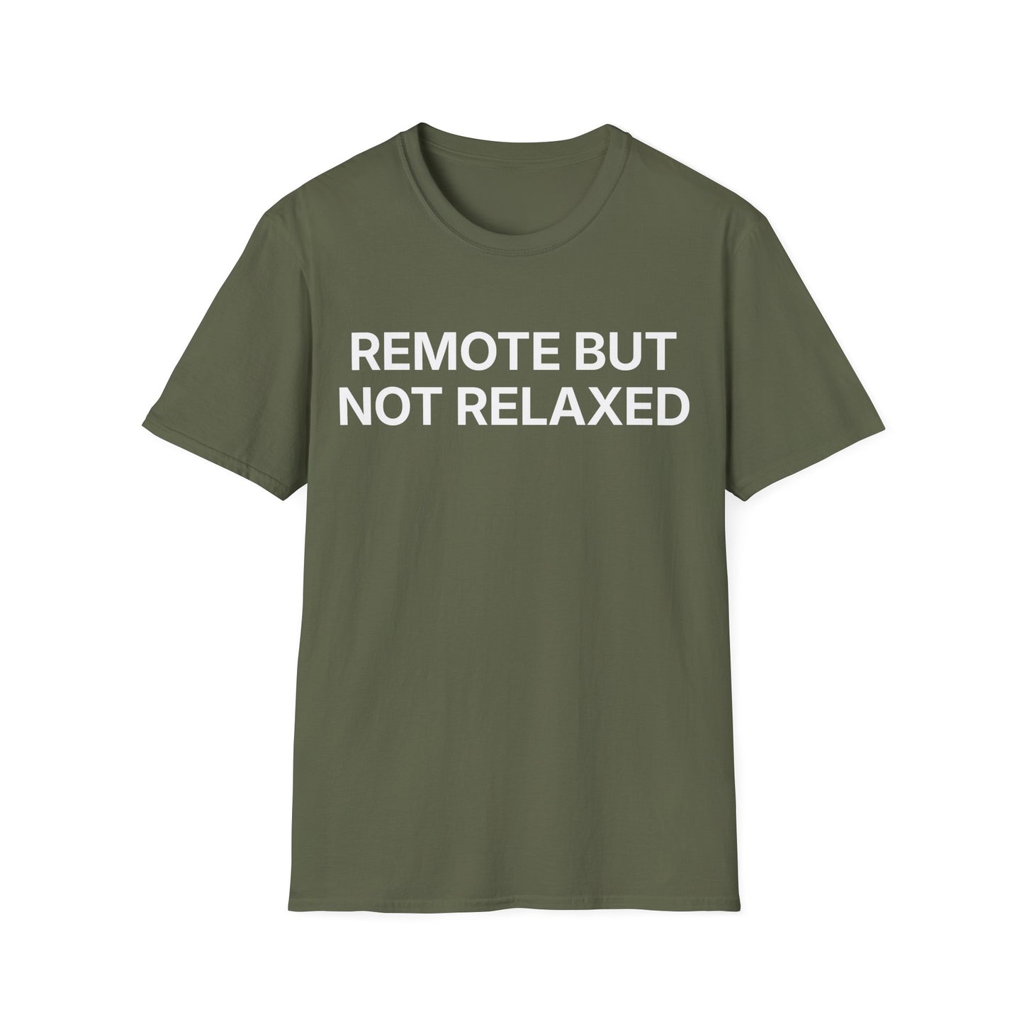 Remote but not relaxed.  Calmly holding it together