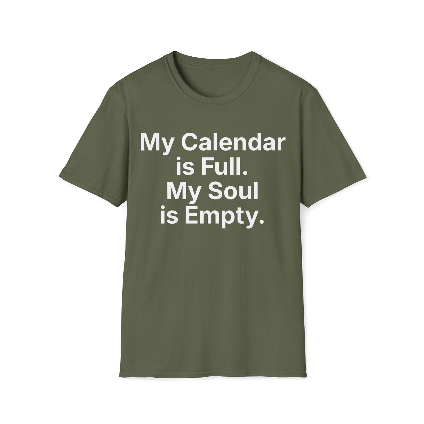Sport Grey work burnout t-shirt reading "My Calendar is Full."